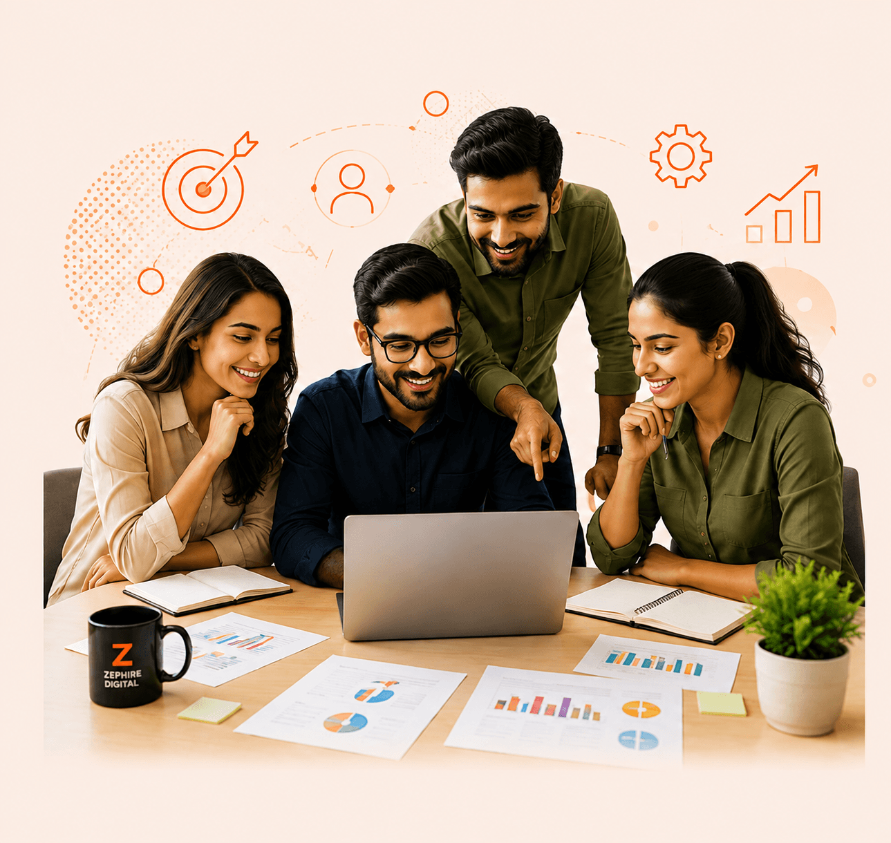 Zephire team collaborating on digital strategy