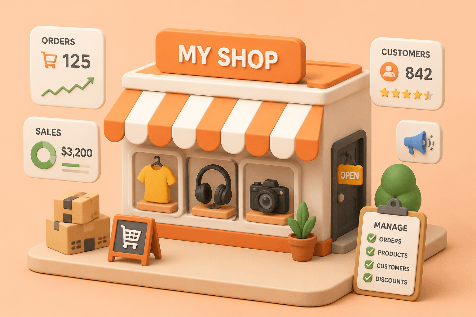 Marketplace Management illustration