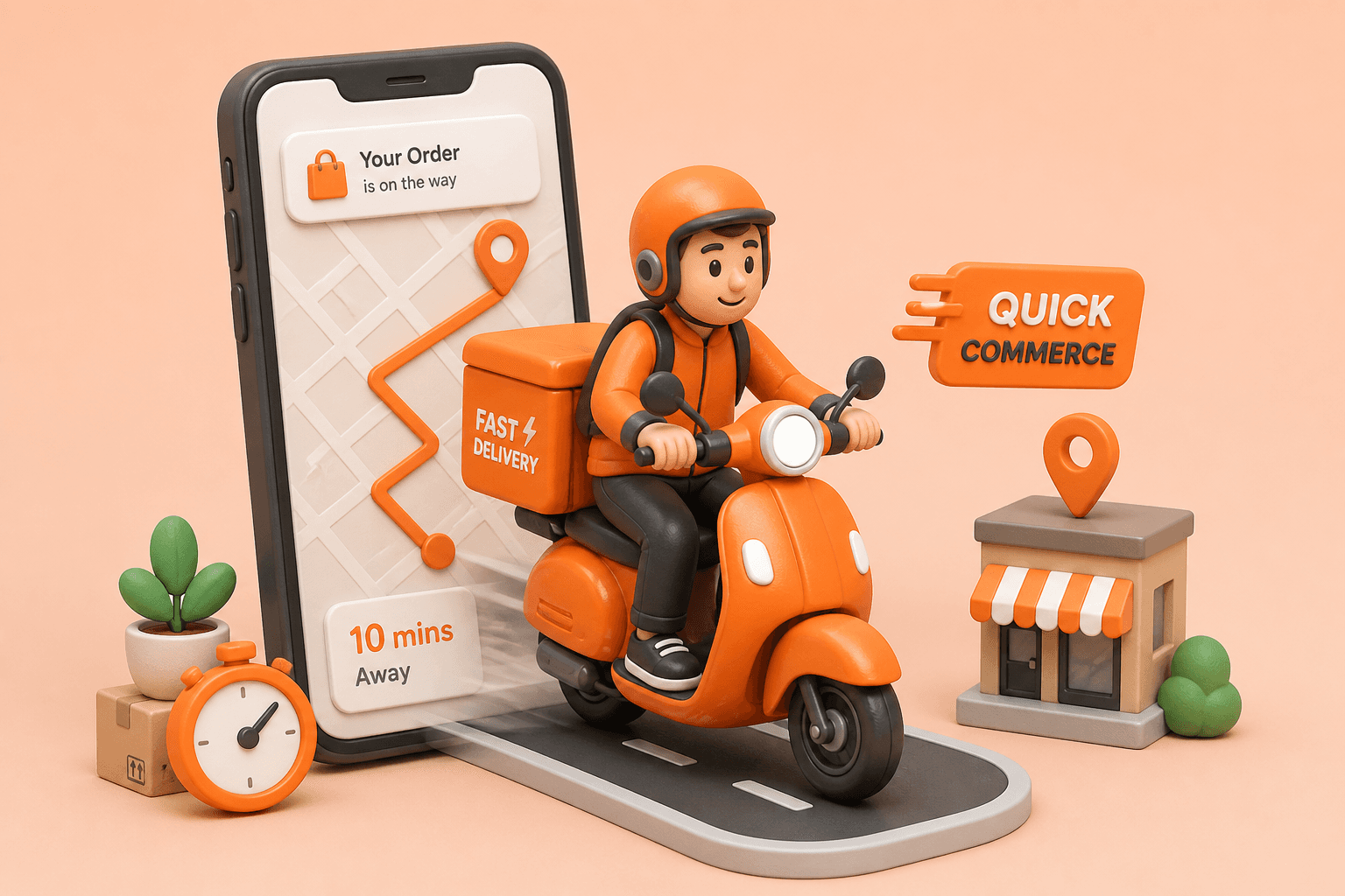 Quick Commerce Growth Management illustration