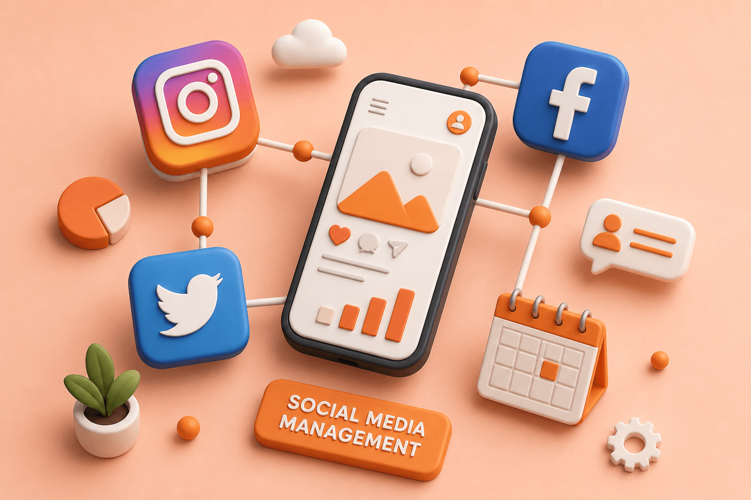 Social Media Management illustration
