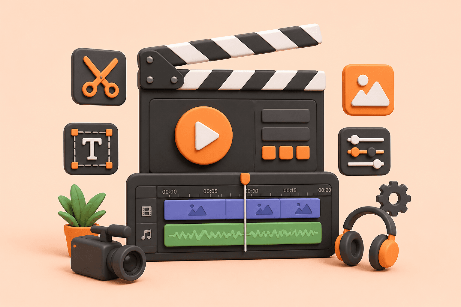 Video Editing Package illustration